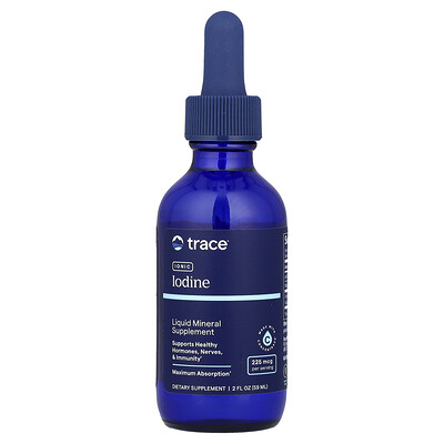 Product Image for Trace, Ionic Iodine Liquid, 2 fl oz (59 ml)