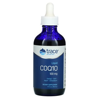 Trace Minerals Research, Liquide CoQ10, Goût mandarine, 100 mg, 118 ml
