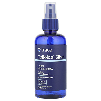 Trace  Colloidal Silver Mineral Spray  30 ppm  4 fl oz (118 ml)