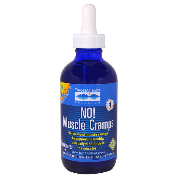 Trace Minerals Research, Não! Espamos Musculares, 120 ml (Discontinued Item) 