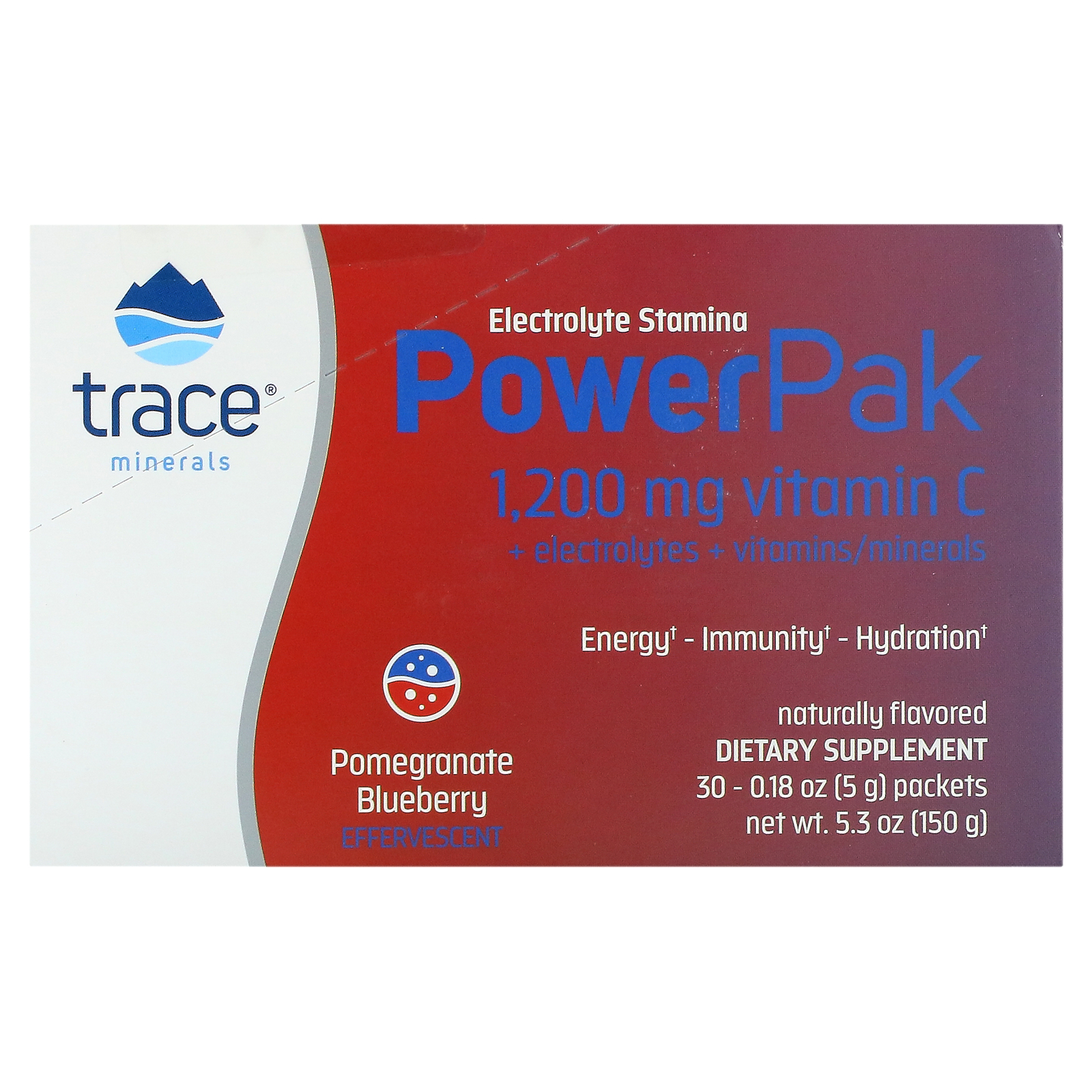 Trace Minerals ®, Electrolyte Stamina PowerPak, Pomegranate Blueberry