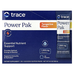 Power Pak, Tangerine, 30 пакетиків-стіків по 6,1 г (0,22 унції)