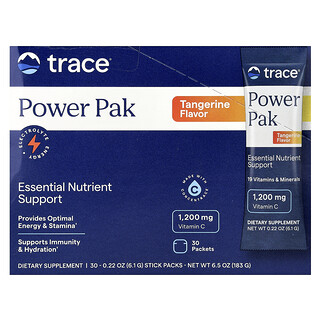 Trace, Power Pak, Mandalina, 30 Paket, Her Biri 6,1 g  (0,22 oz)