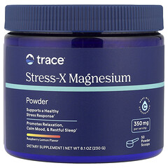 Stress-X, магній у порошку, малина й лимон, 230 г (8,1 унції)
