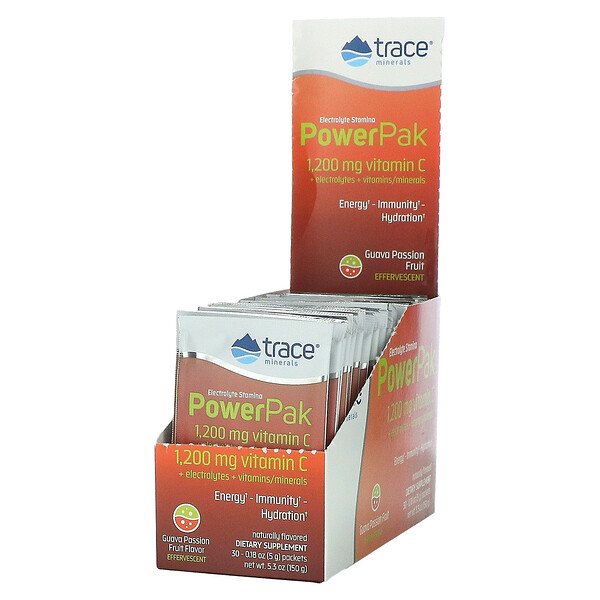 Electrolyte Stamina Power Pak, гуава и маракуйя, 30 пакетиков по 5 г (0,18 унции) 