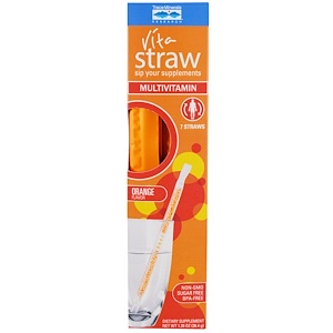 Отзывы о Трасе Минералс Ресерч, Vita Straw, Multivitamin, Orange Flavor, 7 Straws, 1.28 oz (36.4 g)