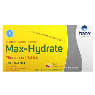 Trace, TM 運動，特大補水耐力泡騰片，柑橘味，8 管，每管 10 片