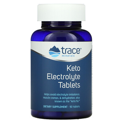 

Trace Minerals ®, Keto Electrolyte Tablets, 90 Tablets