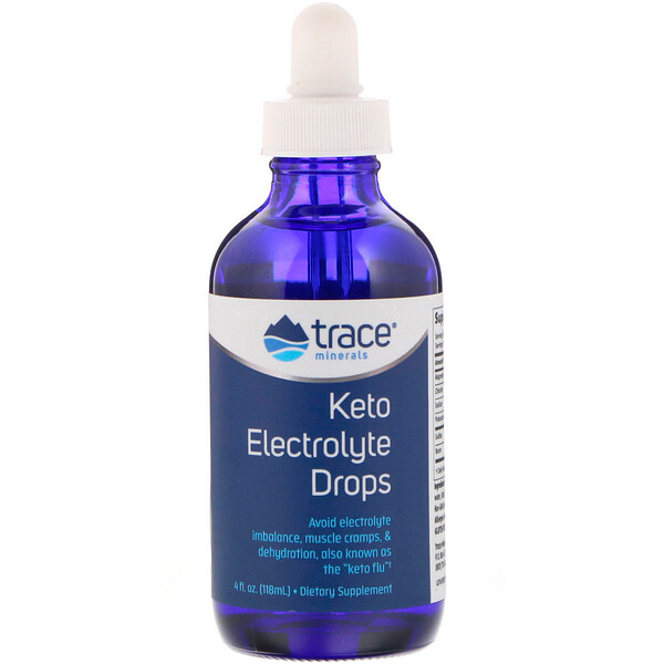 Trace Minerals Research, Keto Electrolyte Drops, 4 oz (118 ml)