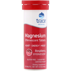 Отзывы о Трасе Минералс Ресерч, Magnesium Effervescent Tablets, Raspberry Flavor, 1.41 oz (40 g)