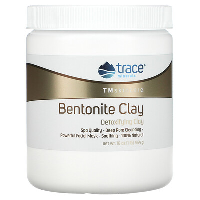 

Trace Minerals ® TM Skincare бентонитовая глина очищающая глина 454 г (16 унций)