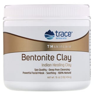 Trace Minerals ®, Бентонитовая глина, индийская лечебная глина, 454 г