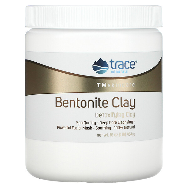 Trace Minerals ®, TM Skincare, Bentonite Clay, Detoxifying Clay, 16 oz