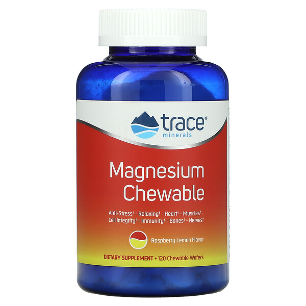 Magnesium Chewable, Raspberry Lemon Flavor, 120 Chewable Wafers