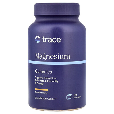 Photos - Vitamins & Minerals Trace, Magnesium Gummies, Tangerine, 120 Gummies TMR-00503