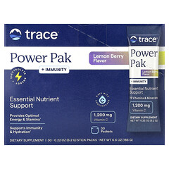 PowerPak + Immunity, лимон і ягоди, 30 пакетиків по 5,3 г (0,19 унції)