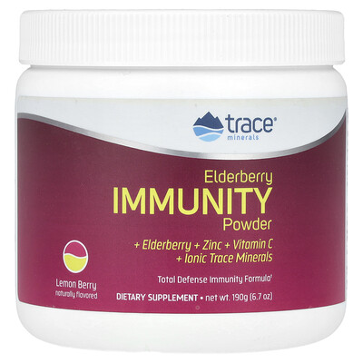 Trace  Elderberry Immunity Powder  Lemon Berry  6.7 oz (190 g)