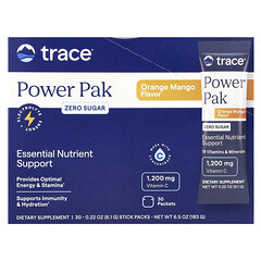 Power Pak, без цукру, апельсин і манго, 30 пакетиків по 6,1 г (0,22 унції)
