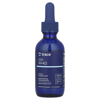 Trace, Vitaminas D3 y K2 iónicas, 59 ml (2 oz. líq.)