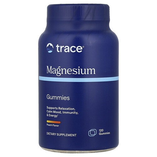 Trace, Magnesium Gummies, Peach, 120 Gummies (84 mg per Gummy)