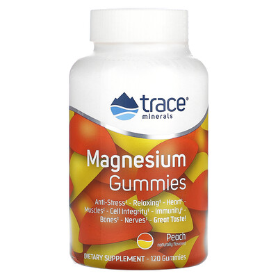 

Trace Minerals ® Magnesium Gummies Peach 120 Gummies