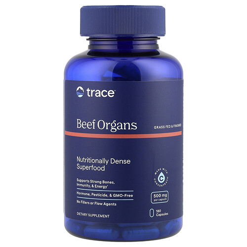 Trace, Beef Organs, 180 Kapseln