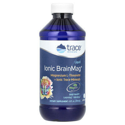 Trace  Liquid Ionic BrainMag+  Unflavored  8 fl oz (237 ml)