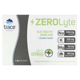 Trace, TM Sport, ZeroLyte, Electrolyte Drink Mix, słone owoce cytrusowe, 30 saszetek, 7,7 g każda