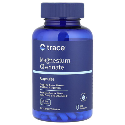 Product Image for Trace, Magnesium Glycinate, 120 mg, 180 Capsules