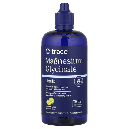 Trace, Magnesiumglycinat flüssig, Zitronen-Limette, 240 ml (8fl oz)