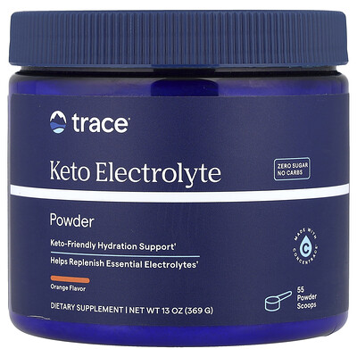 Trace  Keto Electrolyte Powder  Orange   13 oz (369 g)