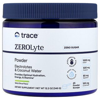 Trace, ZEROLyte Powder, Salty Citrus, 12.2 oz (346 g)