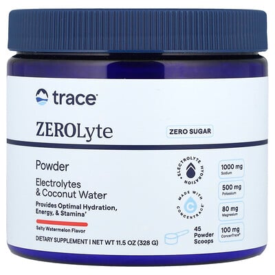 Trace, ZEROLyte en polvo, Sandía salada, 328 g (11,5 oz)