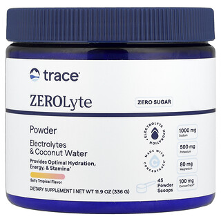 Trace, ZeroLyte, соленый, тропический, 336 г (11,9 унции)