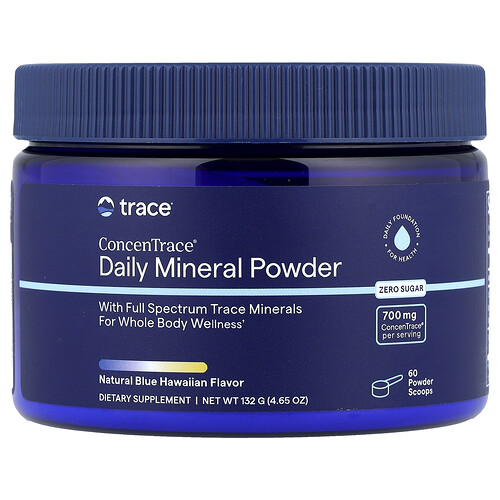 Trace ConcenTrace®, Daily Mineral Powder, Natural Blue Hawaiian, 4.65 oz (132 g)