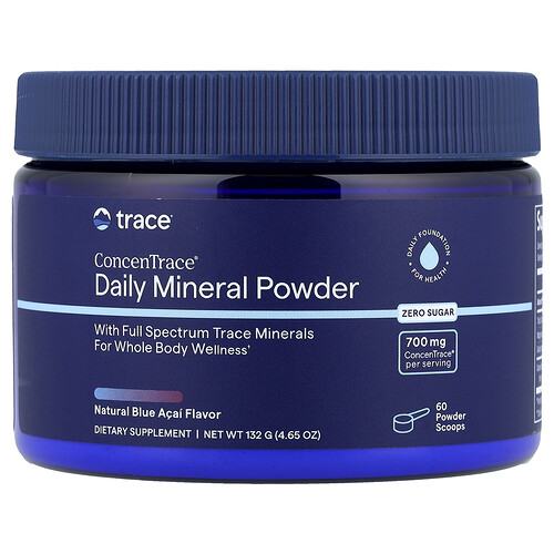 Trace, ConcenTrace® Daily Mineral Powder, Mineralpulver für jeden Tag, Natural Blue Acai, 132 g (4,65 oz.)
