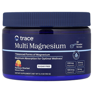 Trace, Magnesios múltiples, Sorbete arcoíris, 153 g (5,4 oz)