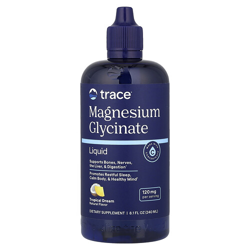 Trace, Magnesium Glycinate Liquid, Magnesiumglycinatflüssigkeit, Tropical Dream“, 240 ml (8,1 fl. oz.)