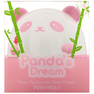 TonyMoly, Panda's Dream, Cremă de față hialuronică cu trandafir, 1,76 oz (50 g)