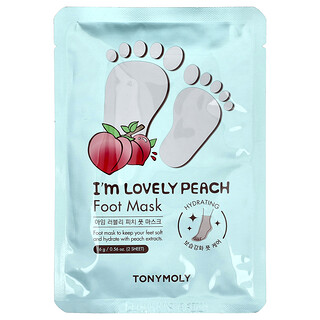 TonyMoly, I'm Lovely Peach, mască pentru picioare, 1 pereche, 0,56 oz (16 g)