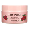 Tony Moly, I'm Rose，煥膚補水睡眠面膜，3.52 盎司（100 克）