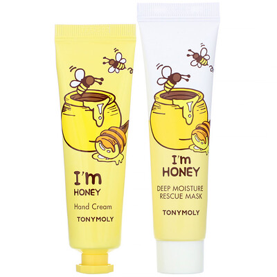 Tony Moly I'm Honey, Mask & Hand Cream Set, 4 Piece Set