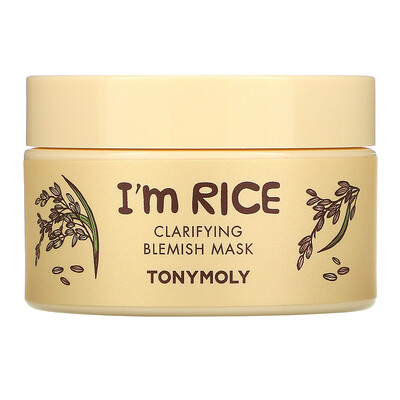 Купить Tony Moly I'm Rice, Очищающая косметическая маска от пятен, 3, 38 жидких унций (100 мл)