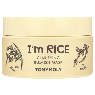 TonyMoly, I'm Rice, masca clarificatoare de frumusete cu imperfecțiuni, 3,38 fl oz (100 ml)