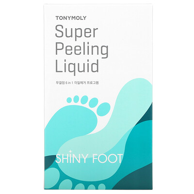 Tony Moly Shiny Foot, жидкость для суперпилинга, 1 пара