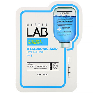 Tony Moly, Master Lab，透明質酸補水面膜，1 片，19 克