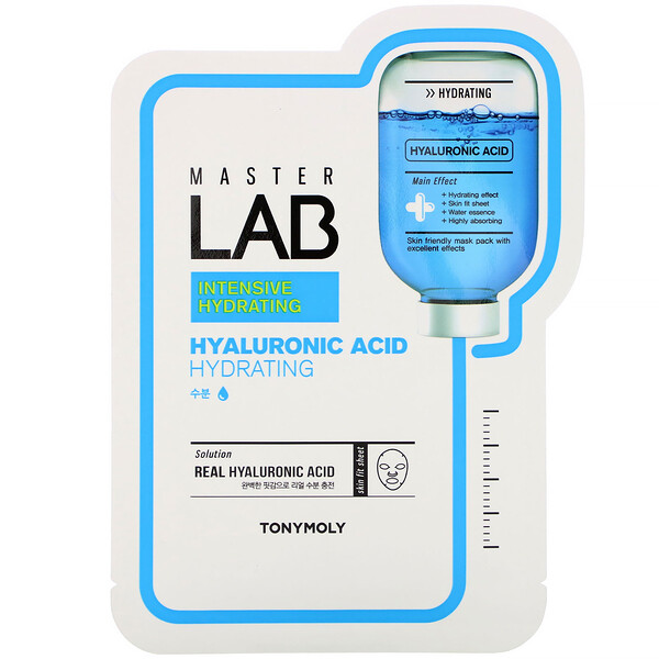 Master Lab, Hyaluronic Acid Hydrating, 1 Sheet, 19 g