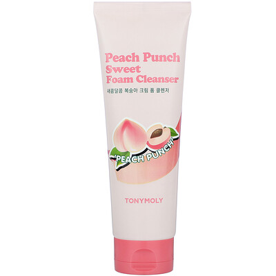 

Tony Moly Sweet Foam Cleanser, Peach Punch, 5.07 fl oz (150 ml)