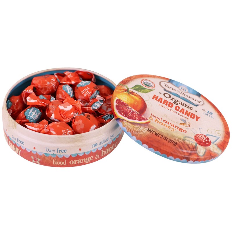 Torie & Howard, Organic, Hard Candy, Blood Orange & Honey, 2 oz (57 g) iHerb