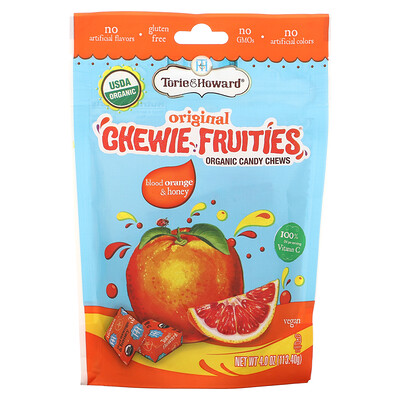

Torie & Howard Original Chewie Fruities Organic Candy Chews Blood Orange & Honey 4 oz (113.40 g)